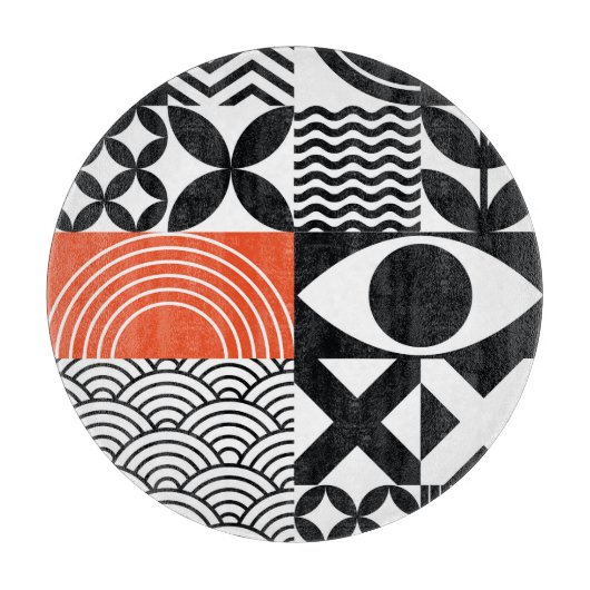 Modern Abstract: Artistiek Design Canvas. Snijplank (Voorkant)