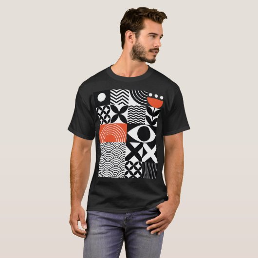Modern Abstract: Artistiek Design Canvas. T-shirt (Voorkant volledig)