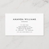 Modern Abstract artistiek Visitekaartje (Achterkant)