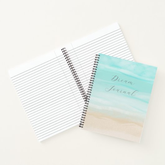 Modern Abstract Beach Dream Journal Notitieboek (Binnen)
