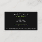 Modern Abstract beheer met minimale geometrie Visitekaartje (Achterkant)