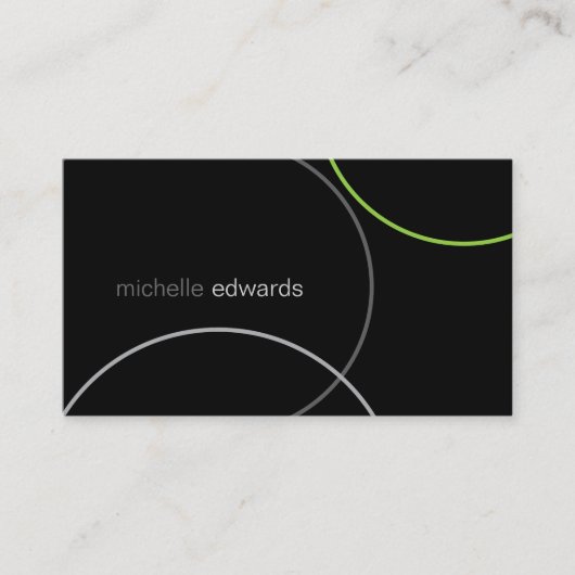Modern Abstract beheer met minimale geometrie Visitekaartje (Voorkant)