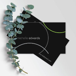 Modern Abstract beheer met minimale geometrie Visitekaartje