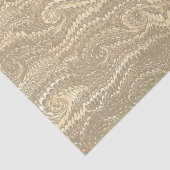 Modern Abstract beige wervelingen marmeren patroon Tissuepapier (Detail)