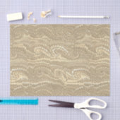 Modern Abstract beige wervelingen marmeren patroon Tissuepapier (Craft)