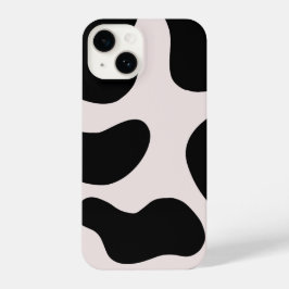 Modern Abstract Black Blob Pattern Phone Case iPhone 14 Hoesje