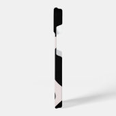 Modern Abstract Black Blob Pattern Phone Case iPhone Hoesje (Linkerkant)