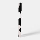 Modern Abstract Black Blob Pattern Phone Case iPhone Hoesje (Rechterkant)