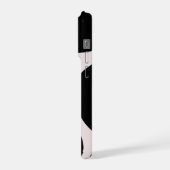 Modern Abstract Black Blob Pattern Phone Case  iPhone Hoesje (Linkerkant)