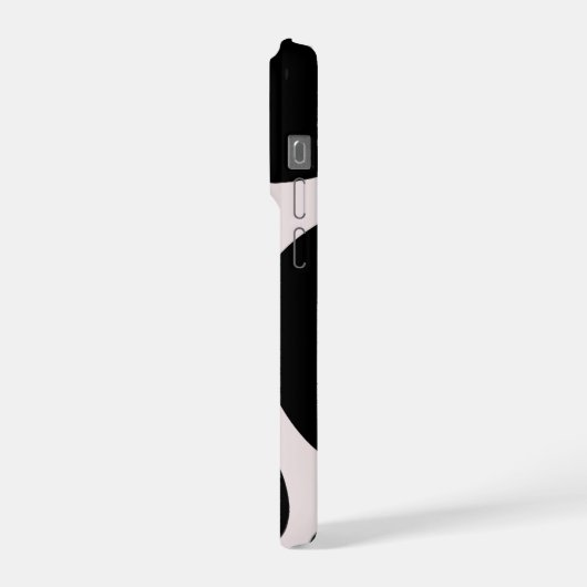 Modern Abstract Black Blob Pattern Phone Case iPhone Hoesje (Linkerkant)