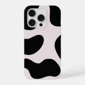 Modern Abstract Black Blob Pattern Phone Case iPhone Hoesje (Achterkant)