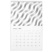 Modern Abstract Black Gold 2027 Wall Calendar Kalender (Jan 2026)