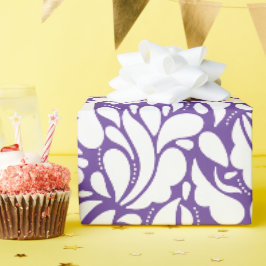Modern abstract bladpatroon cadeaupapier