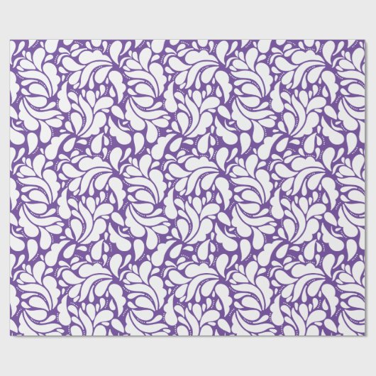 Modern abstract bladpatroon cadeaupapier (Vlak)