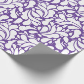 Modern abstract bladpatroon cadeaupapier (Hoek)