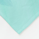 Modern Abstract blauw botanisch blad Fleece Deken (Hoek)