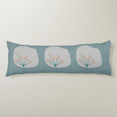 Modern Abstract blauw en grijs design Lichaamskussen (Voorkant)