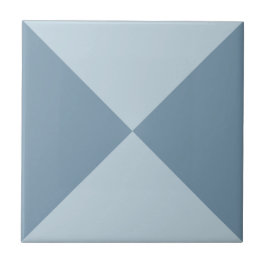 Modern Abstract Blauw Geometrisch Driehoekpatroon Tegeltje