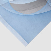 Modern Abstract Blauw Grijs Fractal Art Graphic Tissuepapier (Detail)