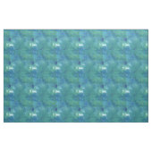 Modern Abstract blauw groen schilderen Stof (Yard (91,4 cm))