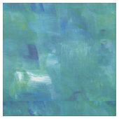 Modern Abstract blauw groen schilderen Stof (Swatch)