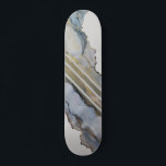 Modern Abstract blauw inktontwerp Persoonlijk Skateboard<br><div class="desc">Het kunstwerk voor dit skateboard komt van een origineel alcoholinktschilderij. Om het originele schilderij te zien,  volg me op Instagram @AlyMarieArt.</div>