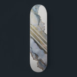 Modern Abstract blauw inktontwerp Persoonlijk Skateboard<br><div class="desc">Het kunstwerk voor dit skateboard komt van een origineel alcoholinktschilderij. Om het originele schilderij te zien,  volg me op Instagram @AlyMarieArt.</div>