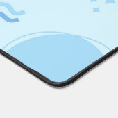 Modern Abstract blauw minimalistisch Bureaumat (Hoek)