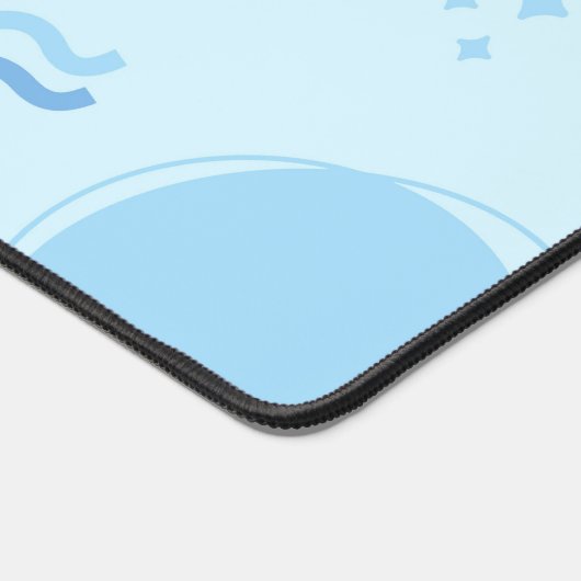 Modern Abstract blauw minimalistisch Bureaumat (Hoek)