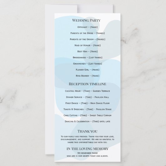 Modern Abstract blauw minimalistische artistieke b (Achterkant)