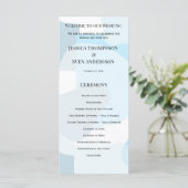 Modern Abstract blauw minimalistische artistieke b (Staand voorkant)