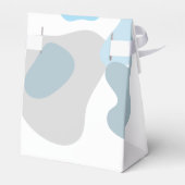 Modern Abstract blauw minimalistische artistieke b Bedankdoosjes (Achterkant)