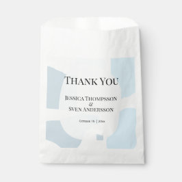 Modern Abstract blauw minimalistische artistieke b Bedankzakje