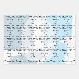 Modern Abstract blauw minimalistische artistieke b Inpakpapier Vel