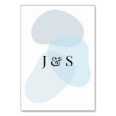 Modern Abstract blauw minimalistische artistieke b Kaart (Achterkant)