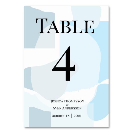 Modern Abstract blauw minimalistische artistieke b Kaart (Voorkant)