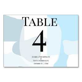 Modern Abstract blauw minimalistische artistieke b Kaart
