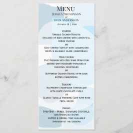 Modern Abstract blauw minimalistische artistieke b Menu