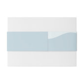 Modern Abstract blauw minimalistische artistieke b Uitnodigingen Wikkel (Achterkant Voorbeeld)