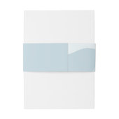 Modern Abstract blauw minimalistische artistieke b Uitnodigingen Wikkel (Achterkant Voorbeeld)