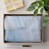 Modern Abstract blauw ombre Waterverf Patroon Tissuepapier (Geschenk)