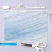 Modern Abstract blauw ombre Waterverf Patroon Tissuepapier (Craft)