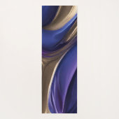 Modern Abstract-Blauw, Paarse en Goud- Yogamat (Achterkant)