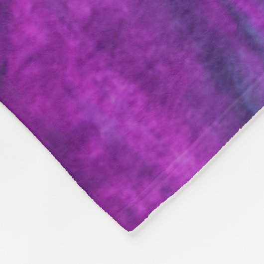 Modern Abstract blauw roze penseelstreken monogram Fleece Deken (Hoek)