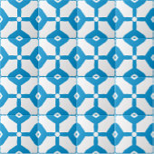 Modern Abstract Blauw Wit Blokken Stippen Patroon Tegeltje