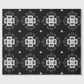 Modern abstract bloemencapier cadeaupapier (Vlak)