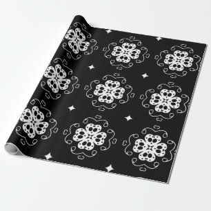 Modern abstract bloemencapier cadeaupapier