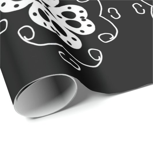 Modern abstract bloemencapier cadeaupapier (Rol Hoek)