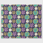 Modern Abstract bloemig Cadeaupapier (Vlak)