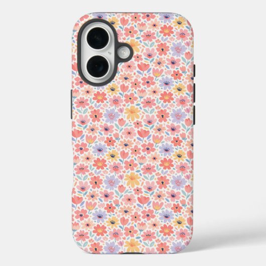 Modern Abstract Bloemmotief Case-Mate iPhone Case (Achterkant)